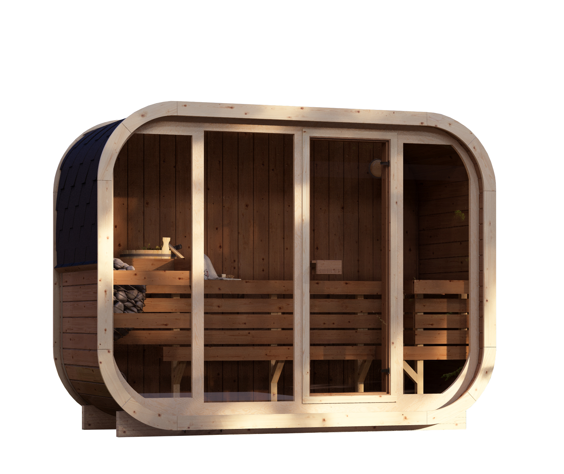 ALLA H1 1.13 thermowood | Capra Saunas