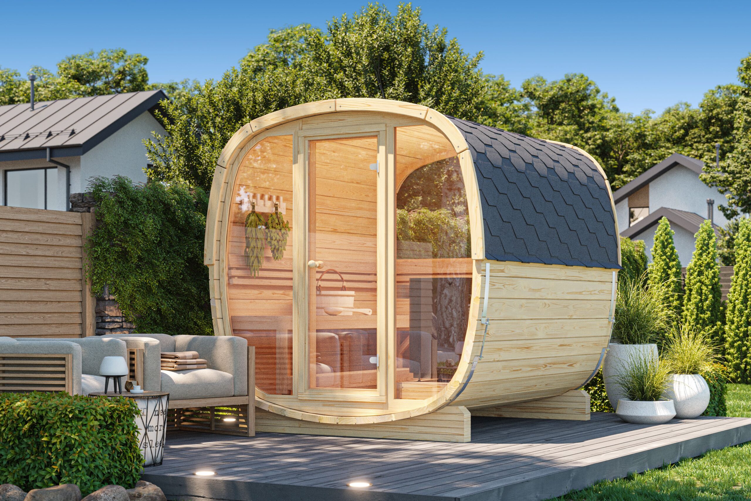 UKU 2.3 nordic spruce | Capra Saunas