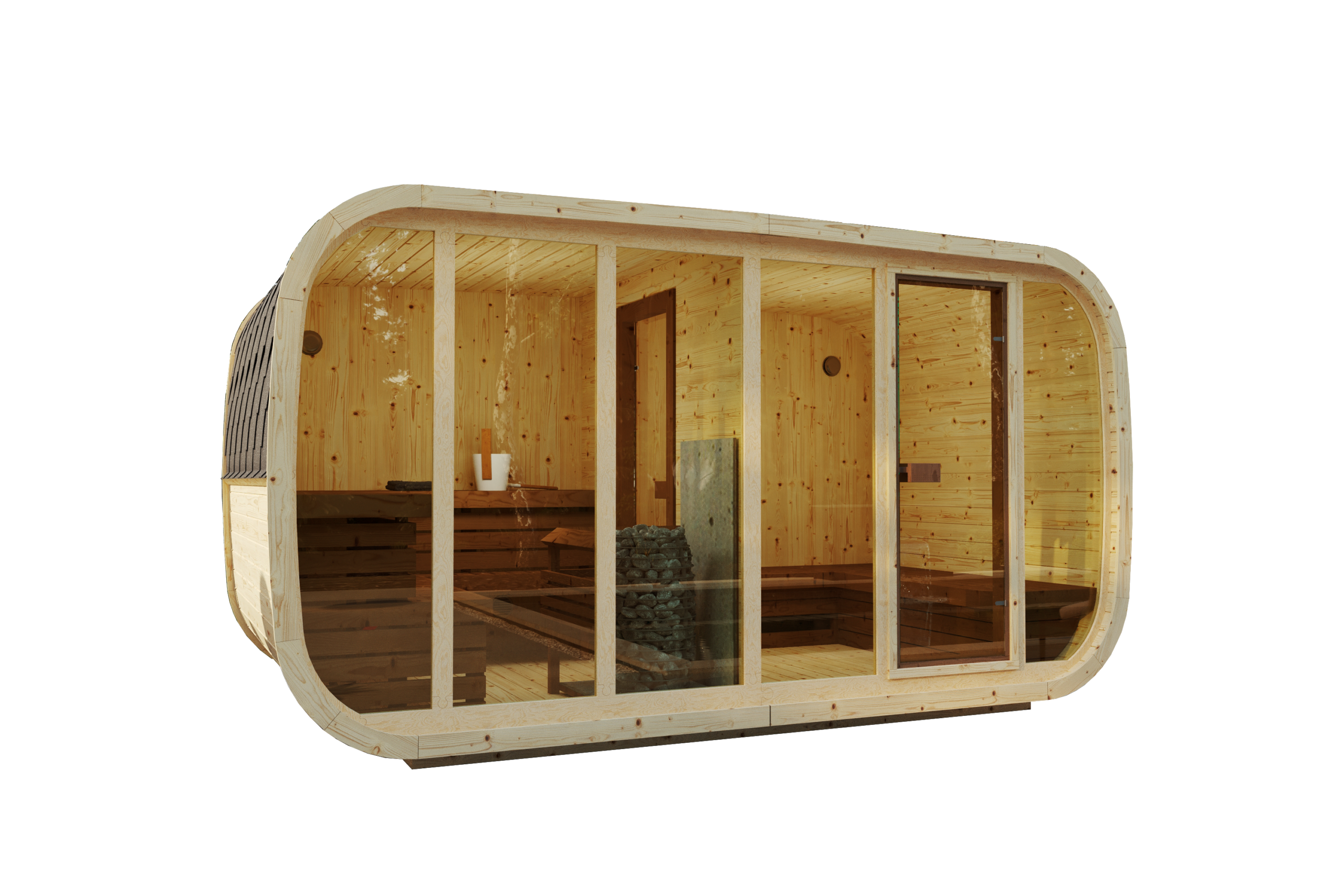 KLAAR 2.3 nordic spruce | Capra Saunas