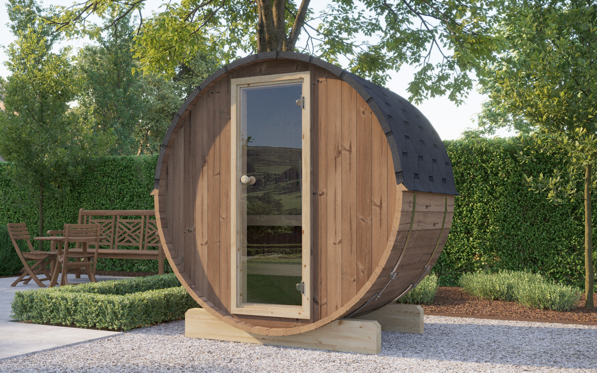 AURA 1.3 thermowood | Capra Saunas